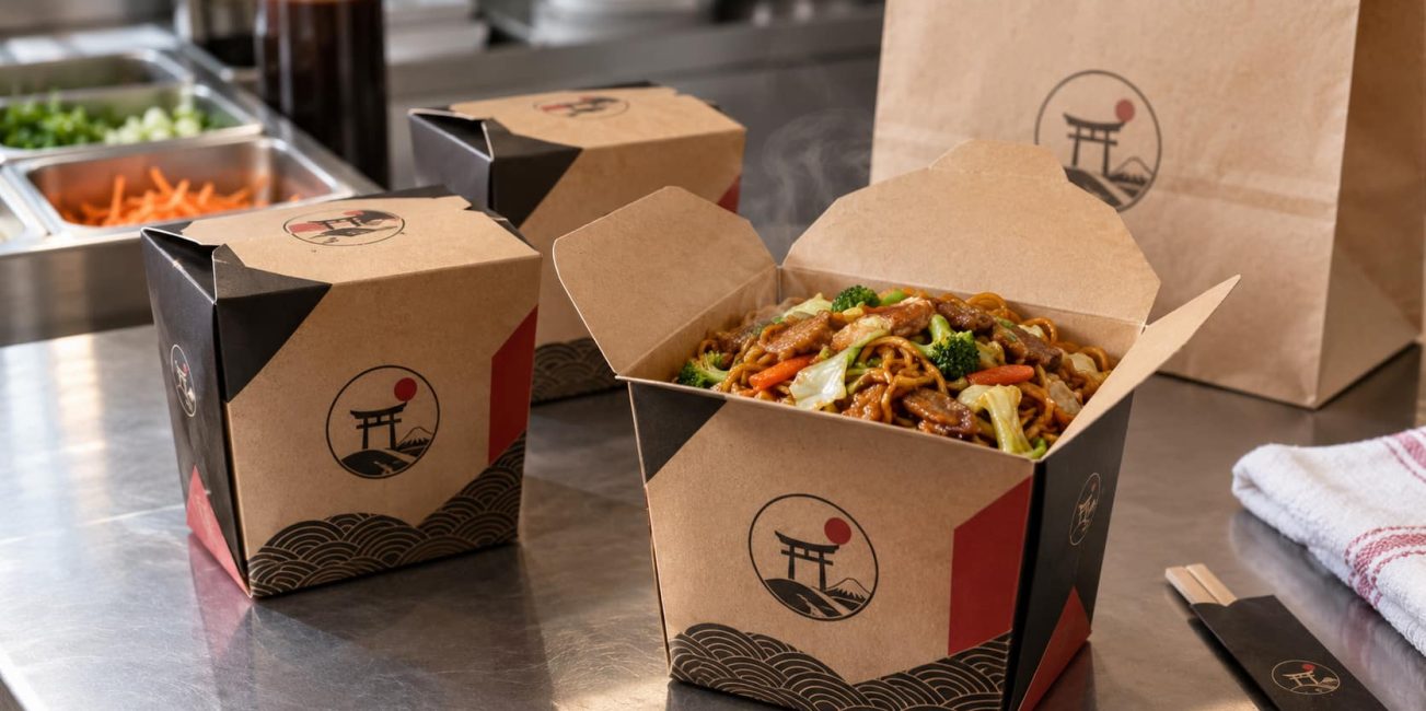 Fornecedor de embalagem box personalizada para yakissoba 